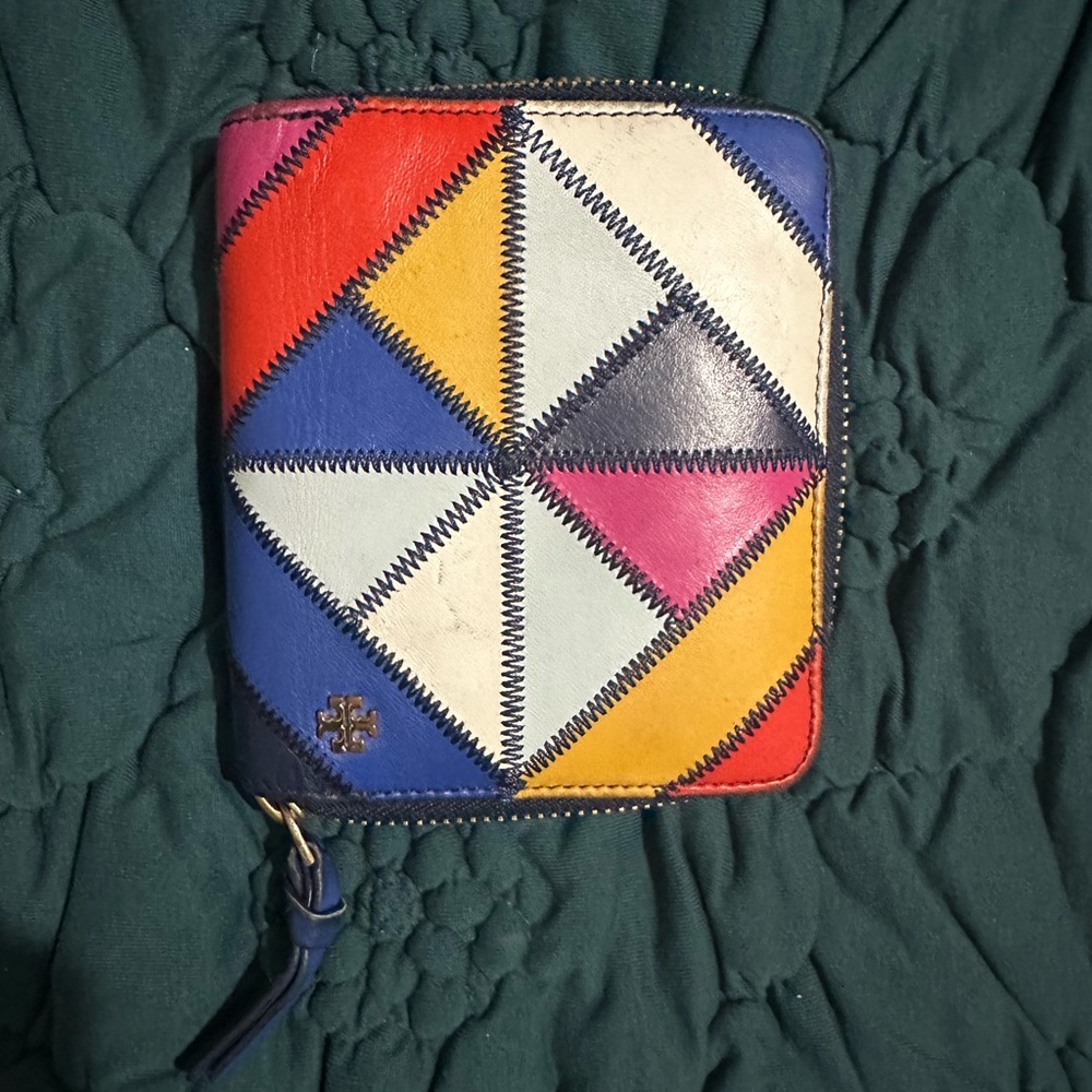 Tory Burch Colorful Geometric Pattern Wallet